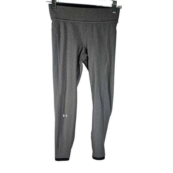 Under Armour Women's HeatGear Armour Ankle Crop Leggings‎ Small Gray - Picture 1 of 4